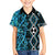 Turquoise Aotearoa Hawaiian Shirt Taniko Motifs With Paua Shell Kowhaiwhai