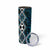 Turquoise Aotearoa Skinny Tumbler Taniko Motifs With Paua Shell Kowhaiwhai