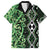 Green Aotearoa Hawaiian Shirt Taniko Motifs With Paua Shell Kowhaiwhai