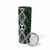 Green Aotearoa Skinny Tumbler Taniko Motifs With Paua Shell Kowhaiwhai