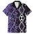 Purple Aotearoa Hawaiian Shirt Taniko Motifs With Paua Shell Kowhaiwhai