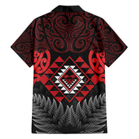 Aotearoa Kiwi Taniko Family Matching Long Sleeve Bodycon Dress and Hawaiian Shirt Silver Fern With Maori Koru Pattern LT14 - Polynesian Pride