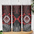 Aotearoa Kiwi Taniko Skinny Tumbler Silver Fern With Maori Koru Pattern
