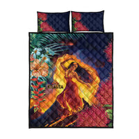 Hawaii Kilauea Big Islands Quilt Bed Set Pele Goddess With Tropical Flowers LT14 - Polynesian Pride