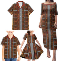 Malo e Lelei Tonga Family Matching Puletasi and Hawaiian Shirt Tongan Ngatu Tapa Cloth LT14 - Polynesian Pride