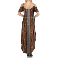 Malo e Lelei Tonga Family Matching Summer Maxi Dress and Hawaiian Shirt Tongan Ngatu Tapa Cloth LT14 - Polynesian Pride