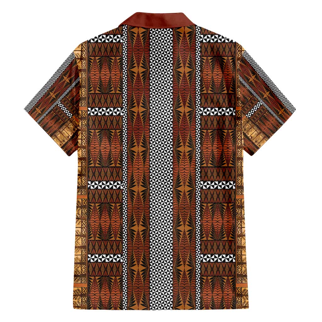 Malo e Lelei Tonga Family Matching Tank Maxi Dress and Hawaiian Shirt Tongan Ngatu Tapa Cloth LT14 - Polynesian Pride