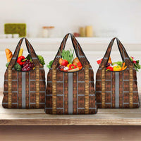 Malo e Lelei Tonga Grocery Bag Tongan Ngatu Tapa Cloth - Polynesian Pride