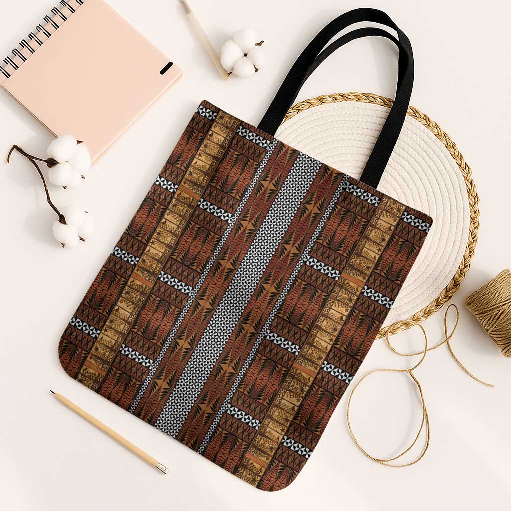 Malo e Lelei Tonga Tote Bag Tongan Ngatu Tapa Cloth - Polynesian Pride