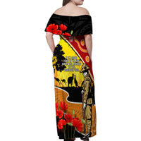New Zealand And Australia ANZAC Day Family Matching Off Shoulder Maxi Dress and Hawaiian Shirt Aboriginal Maori Starring Night Style LT14 - Polynesian Pride