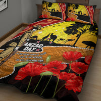 New Zealand And Australia ANZAC Day Quilt Bed Set Aboriginal Maori Starring Night Style