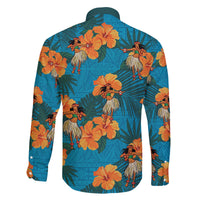Hawaii Luau Party Family Matching Tank Maxi Dress and Hawaiian Shirt Dancing Girl Tropical Flowers LT14 - Polynesian Pride