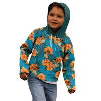 Hawaii Luau Party Kid Hoodie Dancing Girl Tropical Flowers LT14 - Polynesian Pride
