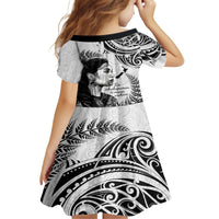 New Zealand Women's Day Family Matching Off Shoulder Long Sleeve Dress and Hawaiian Shirt Aotearoa Kia Whakapumau Te Mana Wahine LT14 - Polynesian Pride
