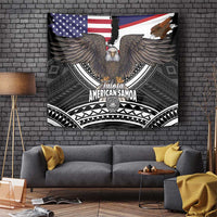 Talofa American Samoa Flag Day Tapestry Bald Eagle Polynesian Tattoo