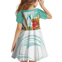 Hawaii Cinco de Mayo Family Matching Long Sleeve Bodycon Dress and Hawaiian Shirt Chili Pepper Hula Girl Tropical Vibes LT14 - Polynesian Pride