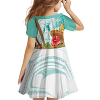 Hawaii Cinco de Mayo Family Matching Off The Shoulder Long Sleeve Dress and Hawaiian Shirt Chili Pepper Hula Girl Tropical Vibes LT14 - Polynesian Pride