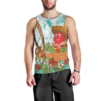 Hawaii Cinco de Mayo Men Tank Top Chili Pepper Hula Girl Tropical Vibes LT14 - Polynesian Pride