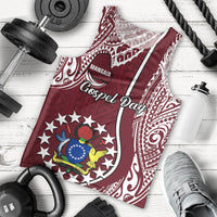 Personalised June 15 Mangaia Gospel Day Mangaia Cook Islands Men Tank Top Maroon Version LT14 Maroon - Polynesian Pride