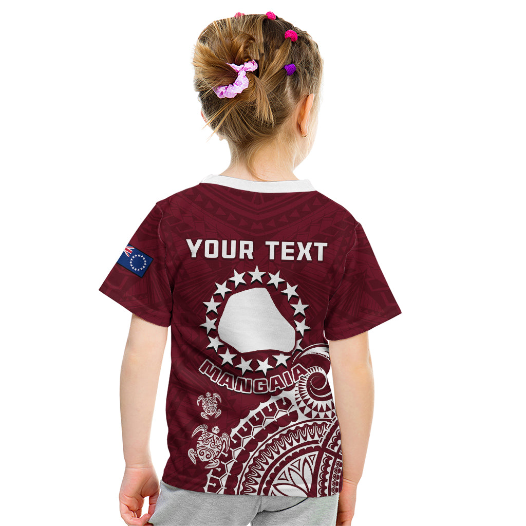 Personalised Mangaia Cook Islands Kid T Shirt Polynesian Sea Turtle LT14 - Polynesian Pride