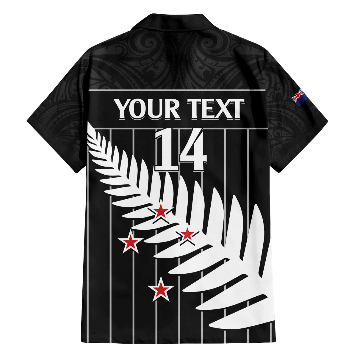 Custom New Zealand Silver Fern Cricket Family Matching Summer Maxi Dress and Hawaiian Shirt Aotearoa Maori Go Black Cap LT14 - Polynesian Pride