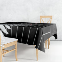 Custom New Zealand Silver Fern Cricket Tablecloth Aotearoa Maori Go Black Cap LT14 - Polynesian Pride