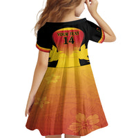 Custom Papua New Guinea Cricket Family Matching Off Shoulder Short Dress and Hawaiian Shirt 2024 Go PNG LT14 - Polynesian Pride