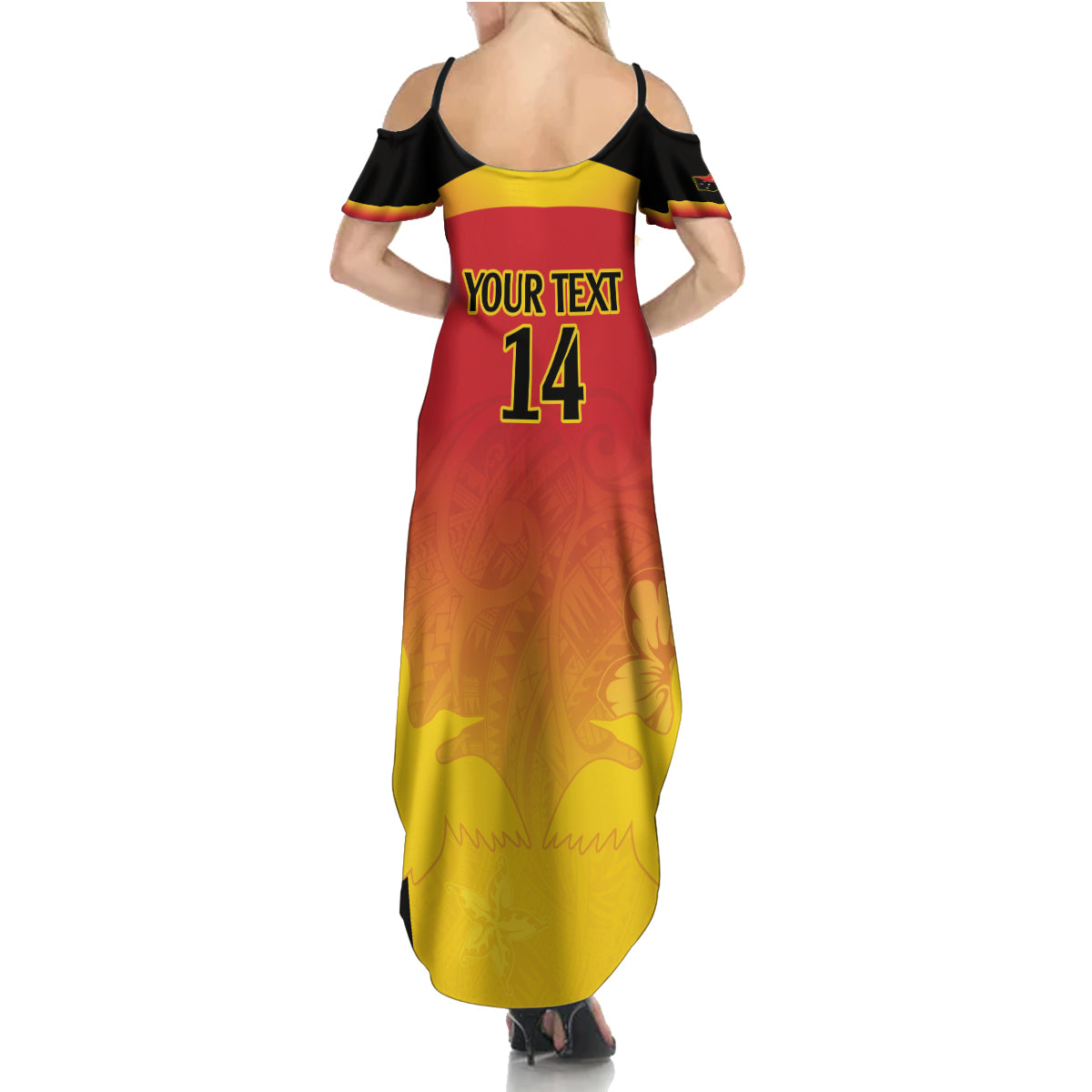 Custom Papua New Guinea Cricket Family Matching Summer Maxi Dress and Hawaiian Shirt 2024 Go PNG LT14 - Polynesian Pride