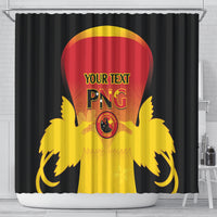 Custom Papua New Guinea Cricket Shower Curtain 2024 Go PNG LT14 - Polynesian Pride
