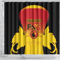 Custom Papua New Guinea Cricket Shower Curtain 2024 Go PNG LT14 - Polynesian Pride