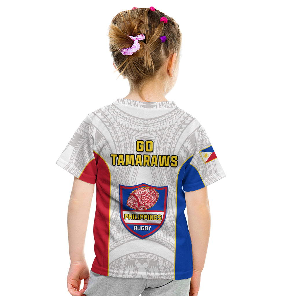 Philippines Rugby Kid T Shirt Pacific Pilipinas Go Tamaraws LT14 - Polynesian Pride