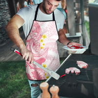 Pink Hawaii Shark Tattoo Apron Puakenikeni Lei Plumeria Polynesian Pattern