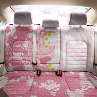 Pink Hawaii Shark Tattoo Back Car Seat Cover Puakenikeni Lei Plumeria Polynesian Pattern