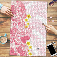 Pink Hawaii Shark Tattoo Puzzle Puakenikeni Lei Plumeria Polynesian Pattern