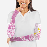 Purple Hawaii Shark Tattoo Arm Sleeves Puakenikeni Lei Plumeria Polynesian Pattern