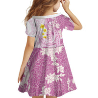 Purple Hawaii Shark Tattoo Family Matching Long Sleeve Bodycon Dress and Hawaiian Shirt Puakenikeni Lei Plumeria Polynesian Pattern LT14 - Polynesian Pride