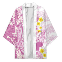 Purple Hawaii Shark Tattoo Kimono Puakenikeni Lei Plumeria Polynesian Pattern