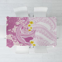 Purple Hawaii Shark Tattoo Tablecloth Puakenikeni Lei Plumeria Polynesian Pattern