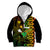 Paddle Board Hawaii Kid Hoodie Molokai 2 Oahu World Championships Kakau Pattern LT14 Zip Hoodie Black - Polynesian Pride