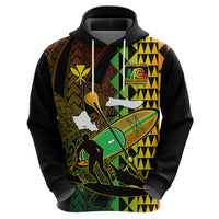 Custom Paddle Board Hawaii Hoodie Molokai 2 Oahu World Championships Kakau Pattern LT14 - Polynesian Pride