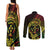 Reggae Kosrae Liberation Day Couples Matching Tank Maxi Dress and Long Sleeve Button Shirt September 8 Polynesian Tattoo - Polynesian Pride