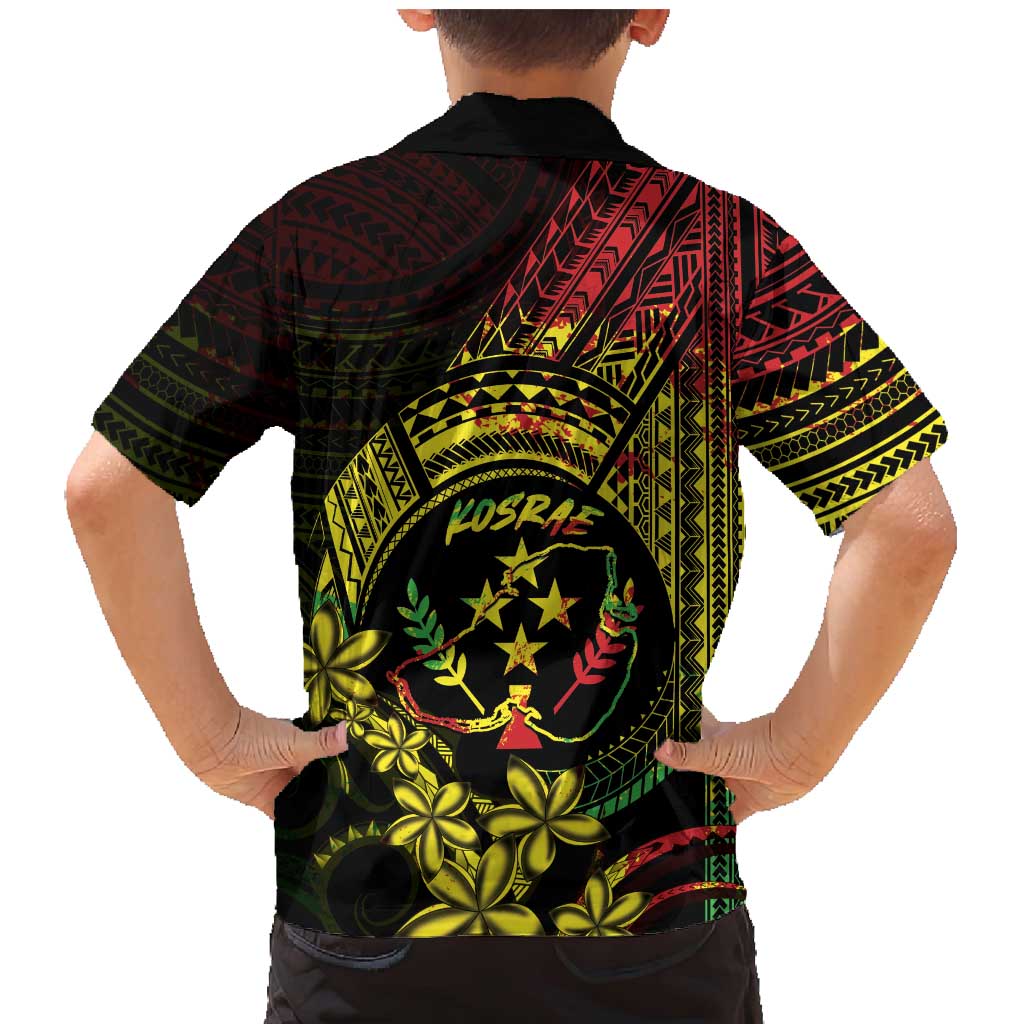 Reggae Kosrae Liberation Day Family Matching Mermaid Dress and Hawaiian Shirt September 8 Polynesian Tattoo LT14 - Polynesian Pride
