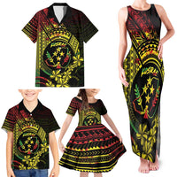 Reggae Kosrae Liberation Day Family Matching Tank Maxi Dress and Hawaiian Shirt September 8 Polynesian Tattoo LT14 - Polynesian Pride