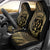 Gold Kosrae Liberation Day Car Seat Cover September 8 Polynesian Tattoo - Polynesian Pride
