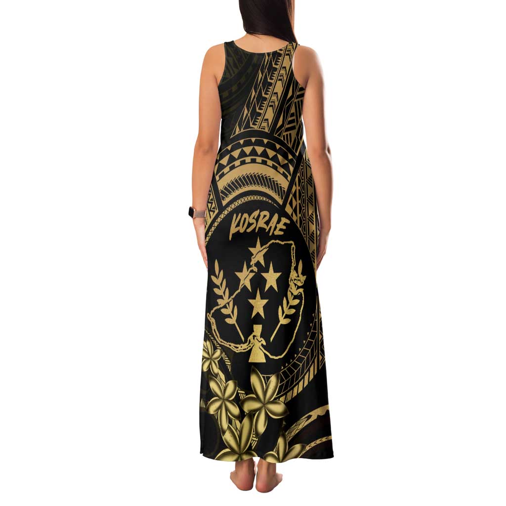 Gold Kosrae Liberation Day Family Matching Tank Maxi Dress and Hawaiian Shirt September 8 Polynesian Tattoo LT14 - Polynesian Pride