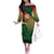 Personalised Long Live Vanuatu Independence Day Family Matching Off The Shoulder Long Sleeve Dress and Hawaiian Shirt 45th Anniversary Woven Pattern - Polynesian Pride
