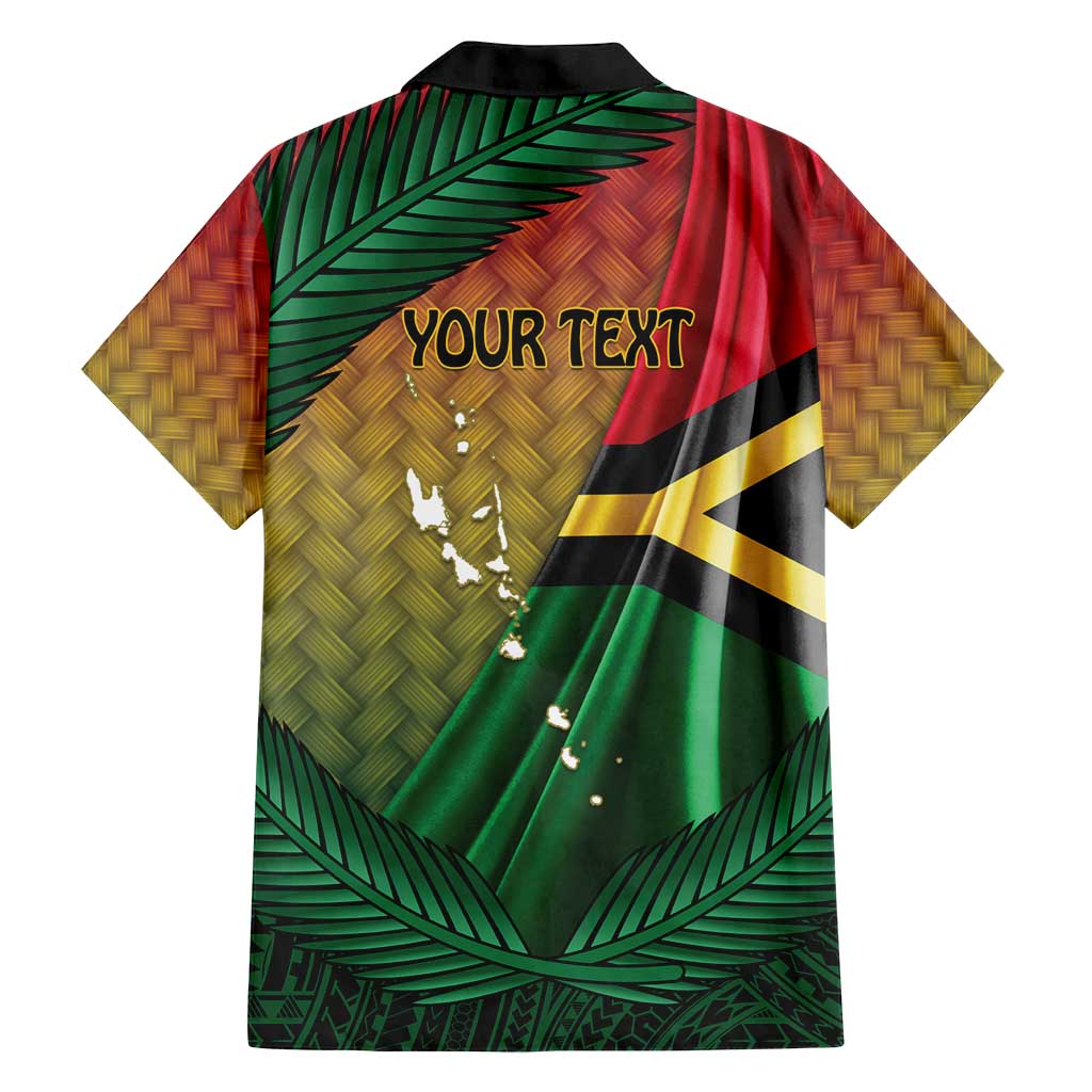 Personalised Long Live Vanuatu Independence Day Family Matching Puletasi and Hawaiian Shirt 45th Anniversary Woven Pattern - Polynesian Pride