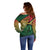 Personalised Long Live Vanuatu Independence Day Off Shoulder Sweater 45th Anniversary Woven Pattern - Polynesian Pride