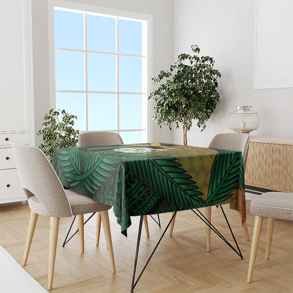 Long Live Vanuatu Independence Day Tablecloth 45th Anniversary Woven Pattern - Polynesian Pride