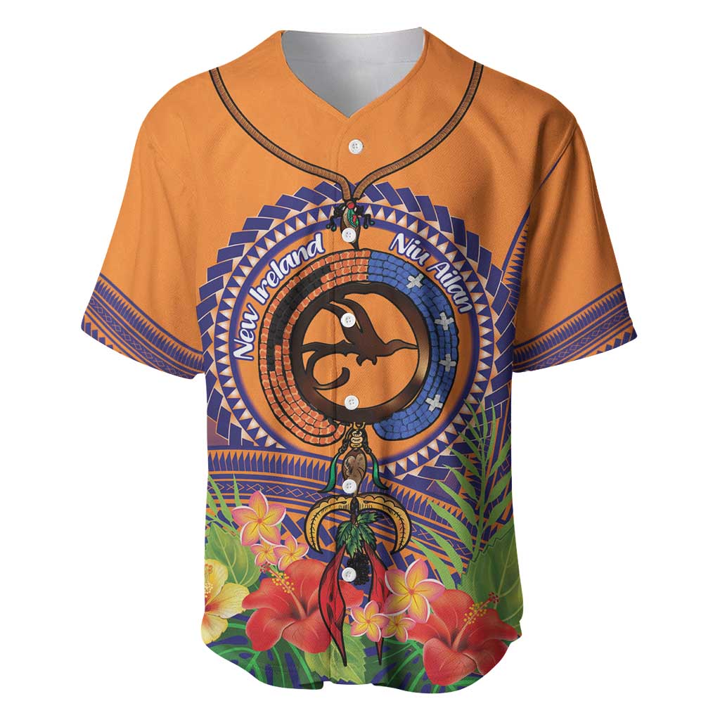 PNG New Ireland Province Baseball Jersey Niu Ailan Necklace Polynesian Tattoo - Polynesian Pride